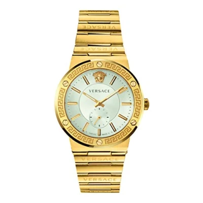 Afbeelding van Versace Watches Greca LOGO Horloge goldcoloured, Heren, Maat: One Size, Gold coloured