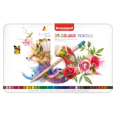 Afbeelding van Kleurpotloden Bruynzeel Expression colour blik à 36 stuks assorti