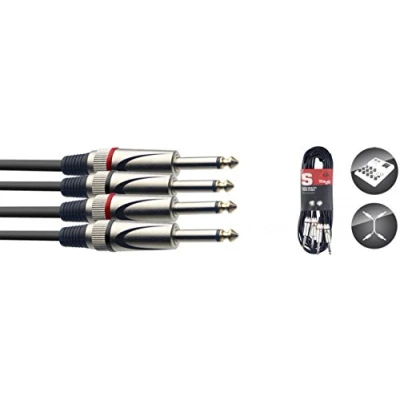 Afbeelding van Stagg STC10P jackkabel twin 10 meter