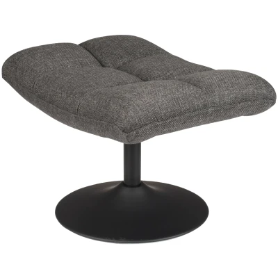 Afbeelding van Dutchbone Hocker Bar Donkergrijs Stof