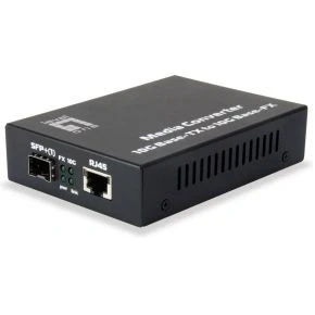 Afbeelding van LevelOne GVT 0500 netwerk media converter 10000 Mbit/s Zwart