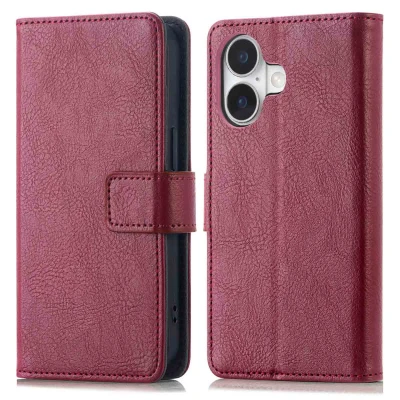 Afbeelding van Apple iPhone 17 Hoesje Kunstleder imoshion Bookcase Rood Telefoonhoesje
