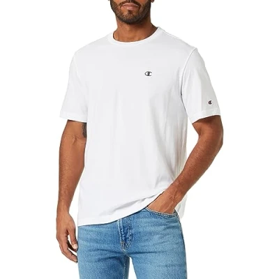 Afbeelding van Champion Crewneck Tshirt basic, Heren, Maat: XL, White