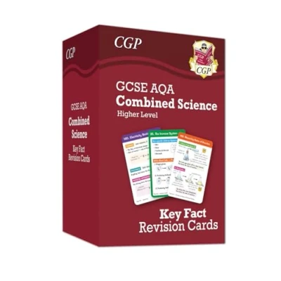 Afbeelding van CGP AQA GCSE Combined Science New Higher Key Fact revision cards Summary for quick