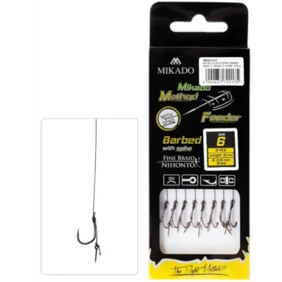 Afbeelding van Mikado Method Feeder Rig met naaldbraid chinu haken, maat 4/0.16 mm/10 cm 8st