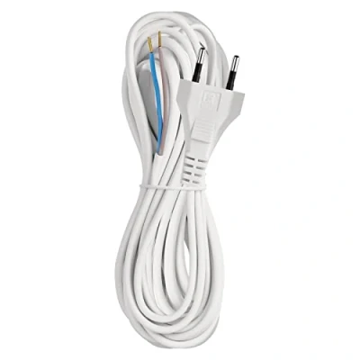 Afbeelding van EMOS KF H1 H03VVH2 F (HY020 F) Flexo kabel PVC 2x0,75 mm 5M wit