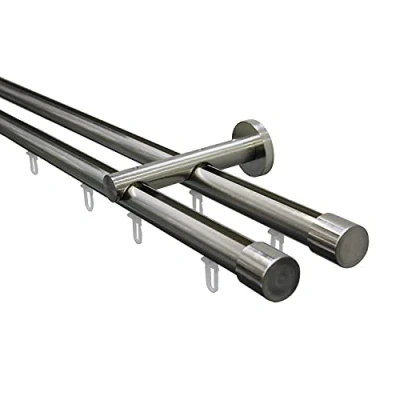 Afbeelding van GARDINIA Gordijnroede set Isa 2 sporig met rail binnenin II ø 20 mm (1 stuk)