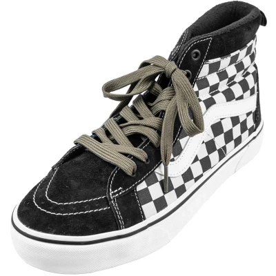 Afbeelding van Sneaker veters Platte schoenveters Kleur: Leger groen Lengte: 120cm Breedte: 10mm