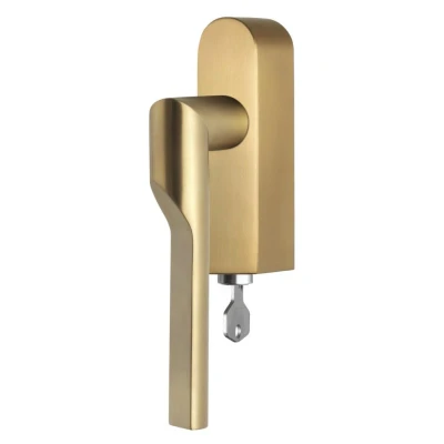 Afbeelding van Formani Rivio by Gensler GL101 DKLOCK O draaikiepgarnituur afsluitbaar rechtsdraaiend PVD mat goud