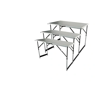 Afbeelding van 3 delige Klaptafelset multifunctioneel aluminium