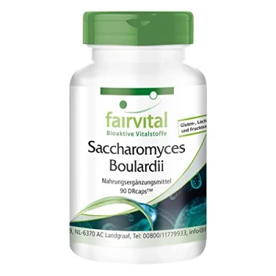 Afbeelding van Fairvital Saccharomyces boulardii HOOG GEDOSEERD 320mg per capsule VEGAN 90 capsules gestandaardiseerde welwillende gistcultuur