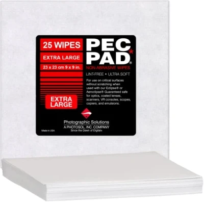 Afbeelding van Photosolutions Pec Pad 9x9 Inch Optische Reinigingsdoekjes 23x23cm (25 Stuks)
