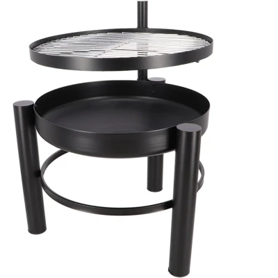 Afbeelding van Esschert Design Vuurschaal S Met Bbq Rooster Zwart Vuurschalen