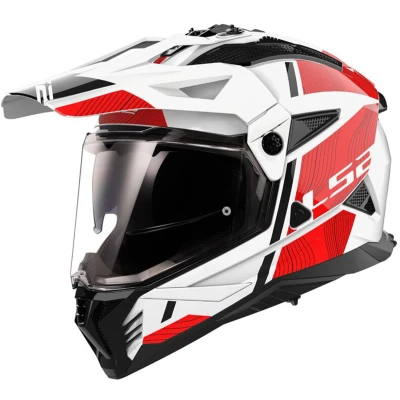Afbeelding van LS2 MX702 Pioneer II Hill White Red 06 S Maat Helm