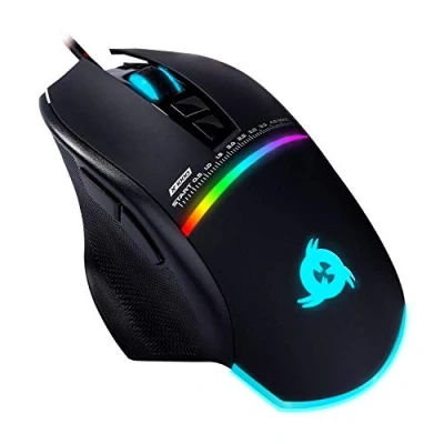 Afbeelding van KLIM Skill Gaming Mouse High Precision PC USB Nieuwe versie Selecteerbare DPI instelling Programmeerbare toetsen Comfortabele handgreep voor alle handgroottes Uitstekend handvat PS4 (zwart)