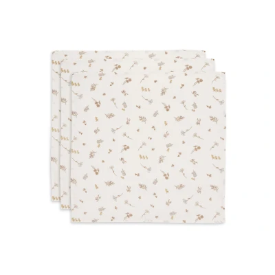 Afbeelding van Jollein Riverside Musselin babydoek, spuugdoeken voor baby&#039;s, verpakking van 3 stuks, 70 x cm, 100% katoen, Oeko Tex gecertificeerd