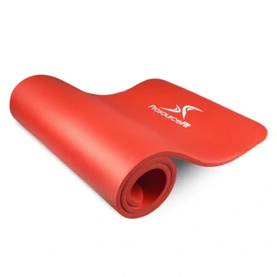 Afbeelding van Prosource Fit Extra Dikke Yoga en Pilates Mat, 1/2 Inch Dikte, Rood