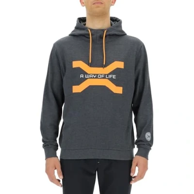 Afbeelding van JEEP O102930 G557 XP Heren Sweatshirt met Grote Print Xtreme Performance A Way of Life JX23A Donkergrijs Melange XXL