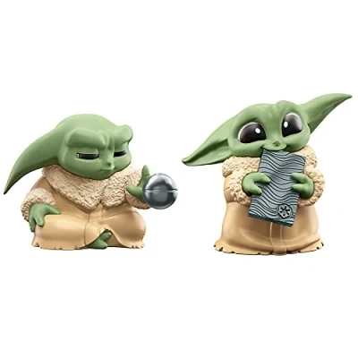 Afbeelding van Hasbro Star Wars The Bounty Collection Serie 5, Grogu figuren, set van 2, oefenen met de macht, Beskar, speelgoed voor kinderen vanaf 4 jaar
