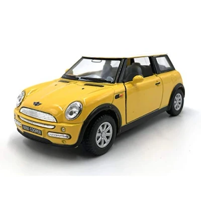 Afbeelding van Modelauto in schaal Mini Cooper S (Mono Yellow).