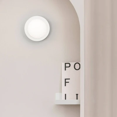 Afbeelding van FARO BARCELONA LED wandlamp May IP44, wit