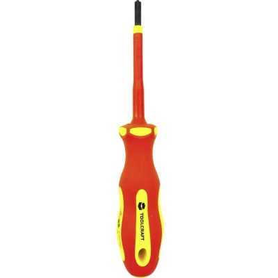Afbeelding van TOOLCRAFT SL/PZ1 Plus/minus schroevendraaier VDE Grootte SL/PZ 1 Koplengte: 80 mm