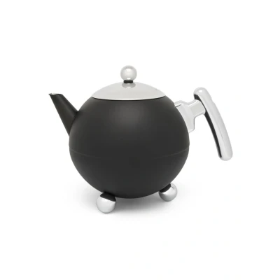 Afbeelding van Theepot Bredemeijer Bella Ronde Mat Zwart 1,2 L