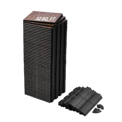 Afbeelding van VEVOR Vloerset Gym 52 delige PP PVC Rubbertegels 315x315x17,2mm