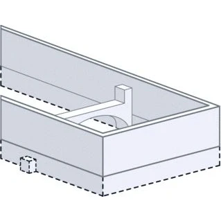 Afbeelding van Easy Drain Compact TAF Frame verhoogd 900 mm