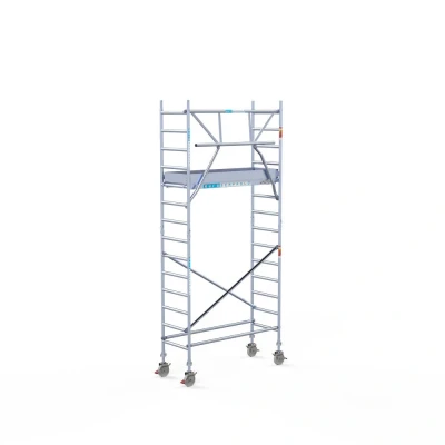 Afbeelding van Gevelvrije rolsteiger 0.75x1.90x5.20m werkhoogte &quot;houten platformen&quot;