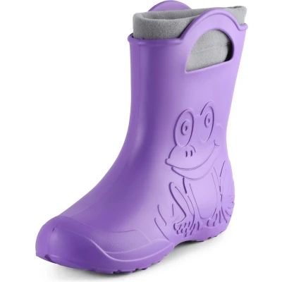 Afbeelding van Ladeheid LA CA FrogWoWinter Dames Regenlaarzen Rubber met Binnenschoen EVA Wasbare Lilla 38/39