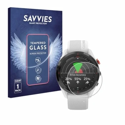 Afbeelding van Savvies Tempered Glass Screen Protector voor Garmin Approach S62 9H Gehard Glas Scherm Beschermer
