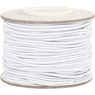 Afbeelding van Creotime elastiek 25 m 1 mm wit