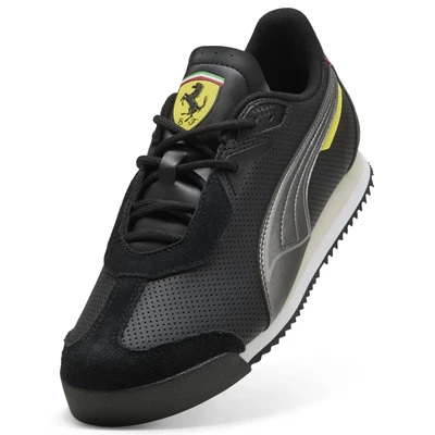 Afbeelding van Scuderia Ferrari Roma uniseks sneakers, Zwart/Zilver, Maat 38 PUMA
