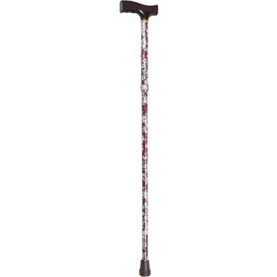 Afbeelding van Opvouwbare wandelstok Burgundy Kort 74 84 cm