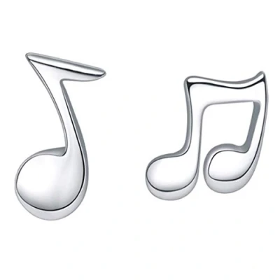 Afbeelding van Belons 925 sterling zilver meisjes mini muzieknoot oorstekers oorringen nobel