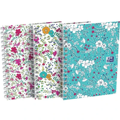 Afbeelding van softcover spiraalschrift A6 50 vel geruit 5 mm per 10