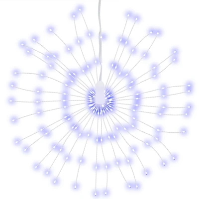 Afbeelding van Kerstverlichting vuurwerk 140 blauwe LED&#039;s 17 cm