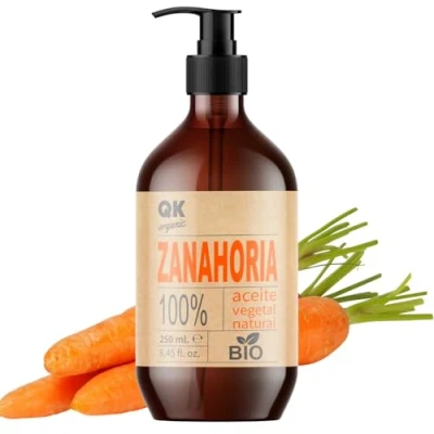 Afbeelding van Qknatur WORTELOLIE 250 ml 100% Puur en Natuurlijk Natuurlijke zonnebruiner hydrateert verjongt de huid Herstelt, voedt het haar