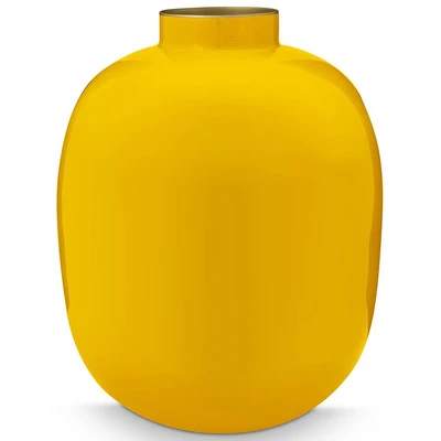 Afbeelding van Vaas Pip Studio Metal Ochre 32 cm