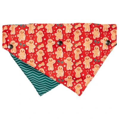 Afbeelding van Fuzzyard Honden Bandana En Strik Holly Jolly Cookies Hondenkleding M/L