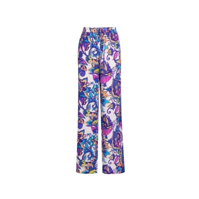 Afbeelding van G maxx high waist wide leg pantalon Beria met all over print multi