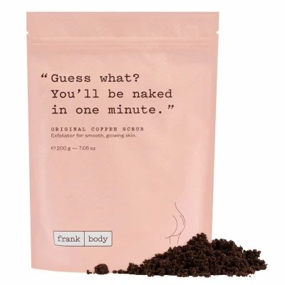 Afbeelding van Frank BODY Original Coffee Scrub Lichaamsscrub, Maat: 200 g,
