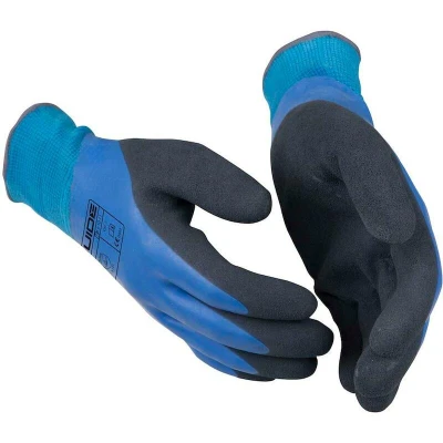 Afbeelding van GUIDE werkhandschoenen type 585 blauw latex / waterdicht maat 10