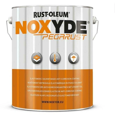 Afbeelding van rust oleum noxyde pegarust ral 9004 signaalzwart 5 ltr