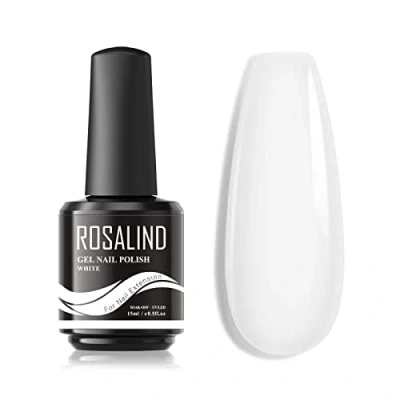 Afbeelding van ROSALIND Wit Kleur Poly Nagellak, 15ml Nail Gel, Builder Extension Gel Starter met UV LED Lamp, White Color Nagellak Manicure, 1pcs