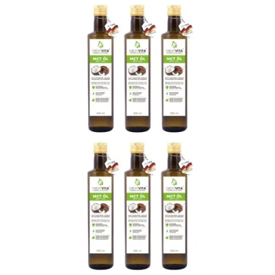 Afbeelding van GreatVita MCT olie op basis van kokosolie, 3 liter, C8 &amp; C10 vetzuren, premium kwaliteit, 70% caprylzuur en 30% caprinezuur