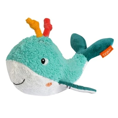 Afbeelding van Fehn Baddier walvis, drijvend badspeelgoed voor afwisseling en vrolijk badplezier, baby&#039;s kinderen vanaf 0+ maanden, Walvis badspeeltje