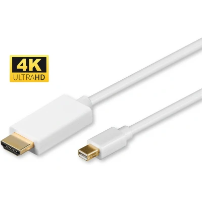 Afbeelding van Microconnect MDPHDMI2 4K video kabel adapter 2 m Mini DisplayPort HDMI Type A (Standaard) Wit