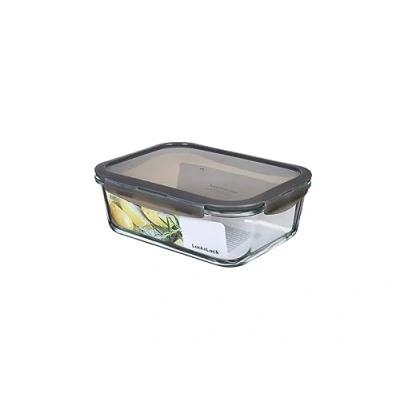 Afbeelding van LocknLock OVEN GLASS vershouddozen glas met deksel, 2,0 l, 251 x 189 88 mm, koelkast, vriezer en vaatwasser, borosilicaatglas tot 400 C, ovenbestendig, magnetronservies deksel